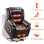 Fauteuil de massage inclinable électrique en similicuir