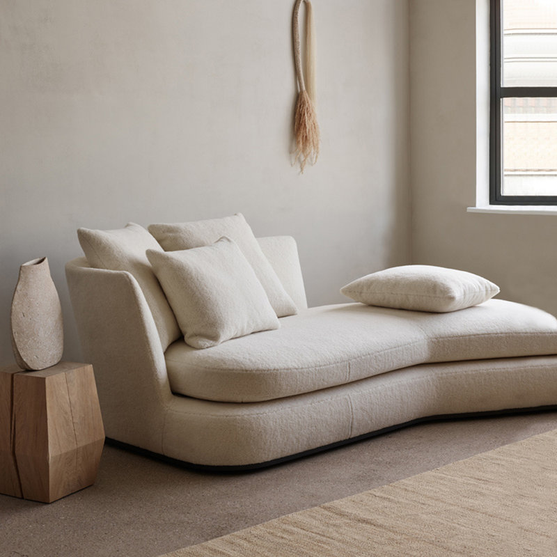 Chaise courbée simple de style italien