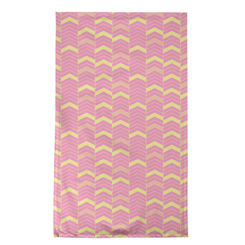 Stephenie Tea Towel Kitchen Towel, Pink/Yellow, Cotton Twill