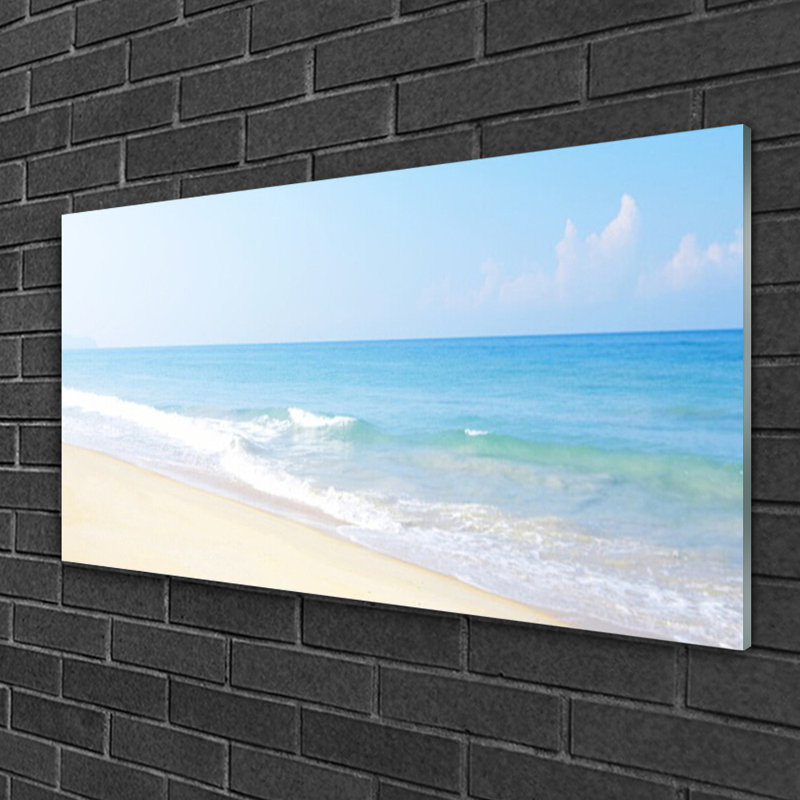 Landscape Beach Sea - No Frame Print on Glass