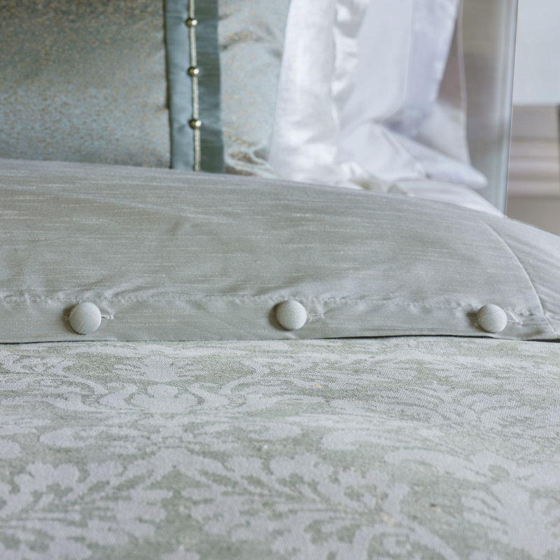 Lourde Traditional Cotton Blend Damask Duvet Cover, Twin Duvet Cover