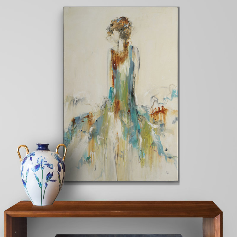 Beauté rouillée - Peinture sur toile, H 32 po x l 24 po x P 1 po