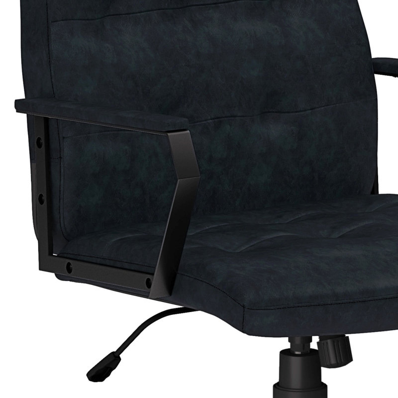 Chaise de bureau pivotante - bleu vieilli
