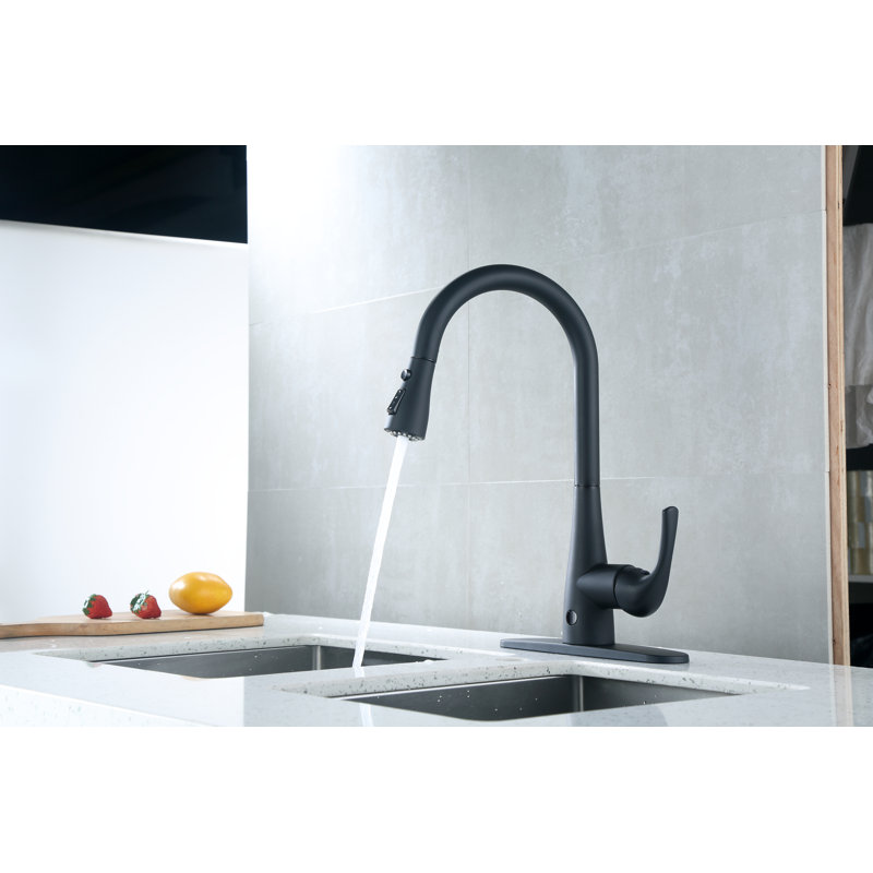RunFine Group Pull Down Touchless Kitchen Faucet, Matte