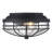 Agniprava 12" W 2 - Light Outdoor Flush Mount - Natural Black - Seeded Glass-1363521683