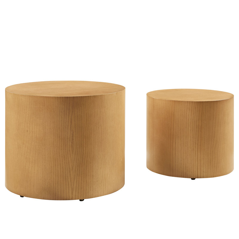 Amani Round Nesting Coffee Tablesset Of 2, Natural
