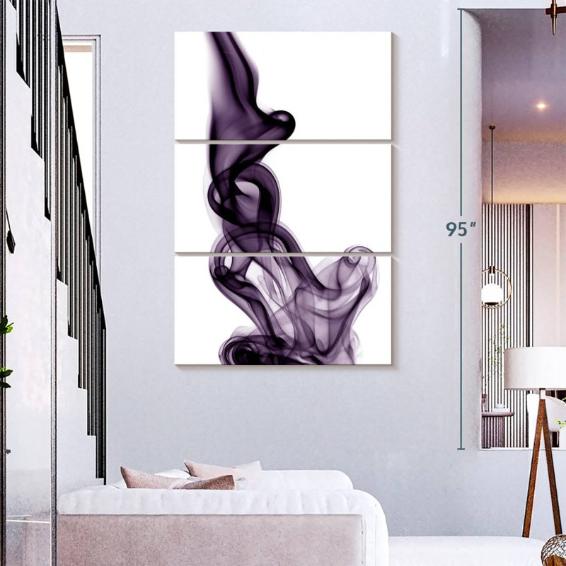 Avery Purple Smoke, 74" H x 48" W