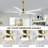 Bascio 5 - Blade LED Standard Ceiling Fan with Remote Control and Light Kit Included-280546445-281262662-277258632
