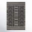 Phoebe Machine Washable Kimmons Chevron Area Rug in Black/Light Gray-1557063291
