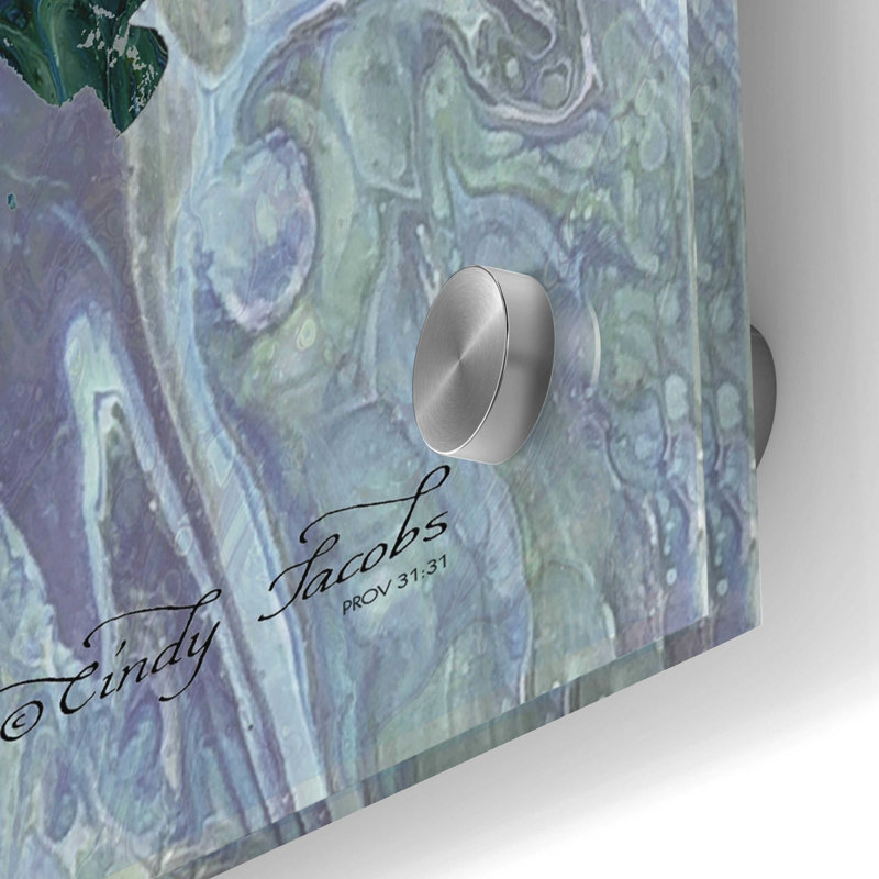 'Mermaid' by Cindy Jacobs, Acrylic Glass Wall Art, 48" H x 24" W x 0.2" D