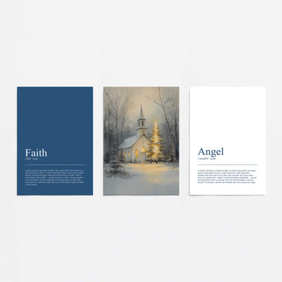 «Heaven's Light», ensemble de 3 reproductions d'art