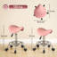 Adjustable Height Ergonomic Saddle Stool with Footring and Wheels-602715333