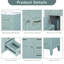 Ensemble de meuble-lavabo avec lavabo 30 po, armoire de salle de bain verte avec tiroirs, structure solide et panneau de fibres à densité moyenne-562755959
