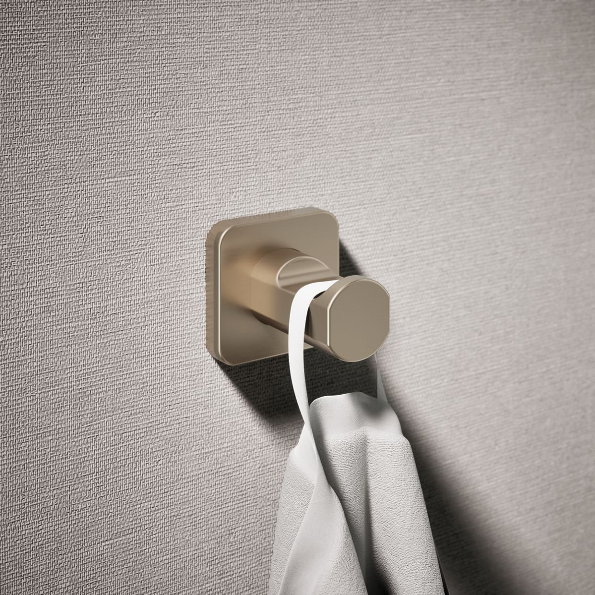 Parallel Robe Hook, Brushed Bronze