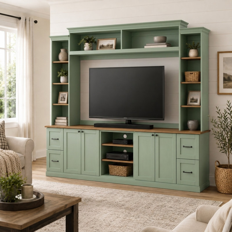 Meuble audio-vidéo Modern Modern, Vert