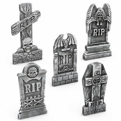 17” Halloween Foam RIP Graveyard Tombstones