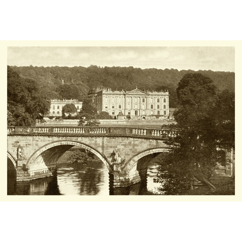 Sepia Garden View VI - Wrapped Canvas Art Print, 30cm H x 46cm W