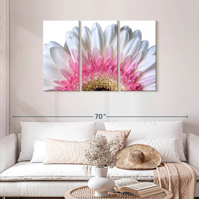 Pétales de fleurs roses Harnek, H 28 po x l 45 po
