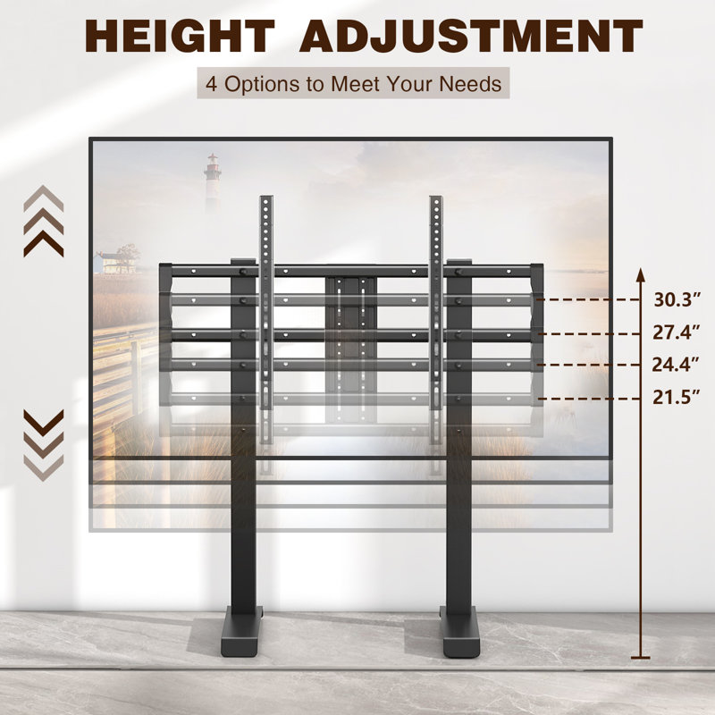 Universal Tabletop TV Stand Legs for 55-90 inch LCD LED OLED 4K Plasma TVs