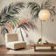 Papier peint tropical avec feuilles de botanique et fond crème-1449591110-1449591115
