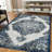 Honig Oriental Indoor Performance Navy Area Rug-1894597191