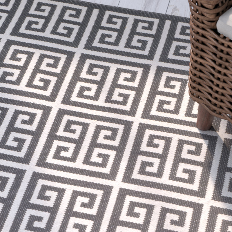 Royalton Hand Woven Cotton Geometric Rug, Runner 2'3" x 7'