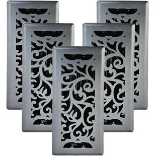 Sierra Grates Floral gris graphite - paquet de 5 (Ensemble de 5)