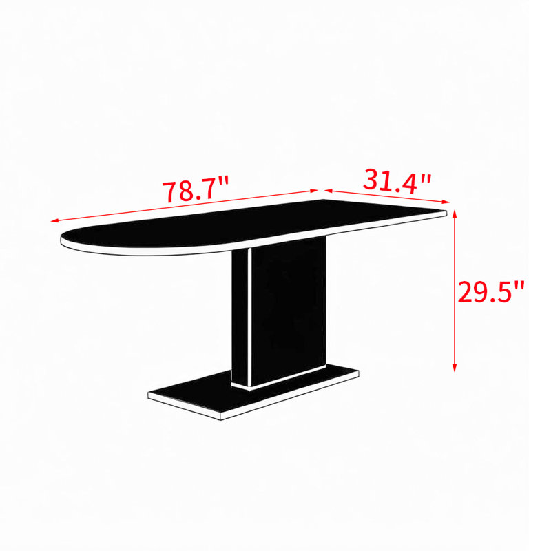 Onix, 29.5"H x 78.7"L x 31.4"W