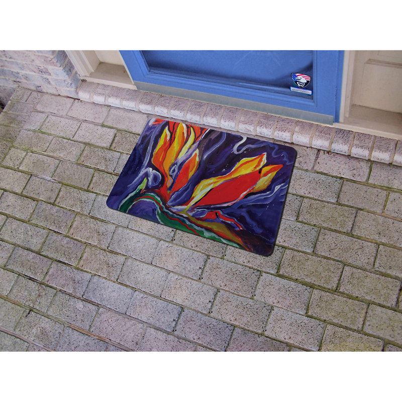 Tapis d'entrée / extérieur antidérapant Erhart, Rectangle 1 pi 6 po x 2 pi 2 po