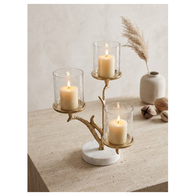 Porte-bougie Gold Branch