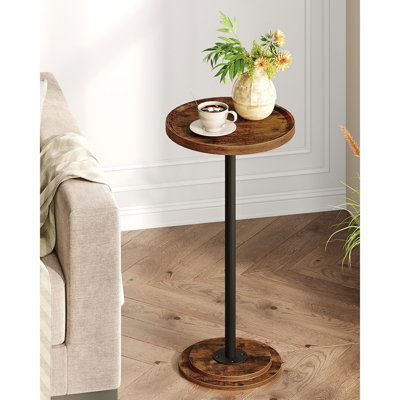 Petite table d'appoint ronde, table à boissons pour petits espaces