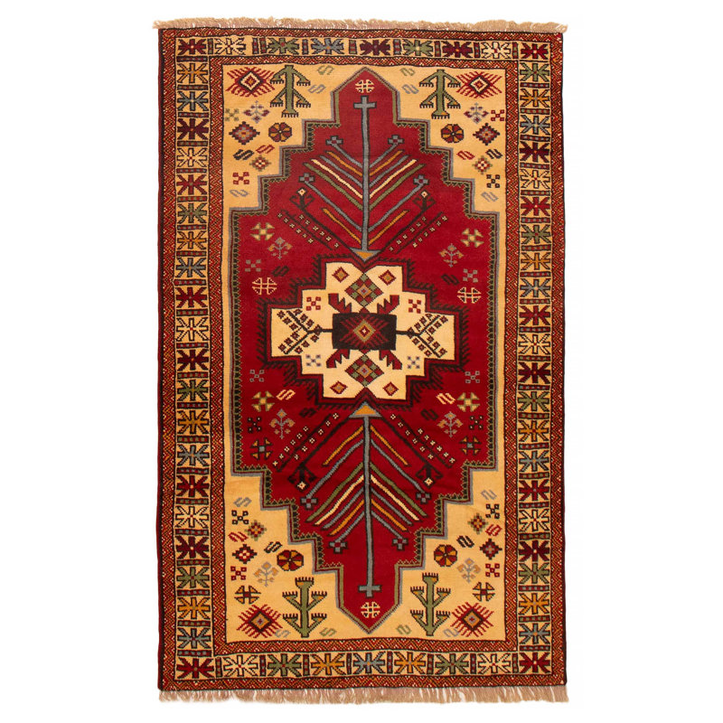 Tapis rouge unique 3 pi 11 po x 6 pi 5 po Melis