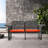 Leneve 55.9'' Wide Rectangle Steel Patio Sofa with Cushions