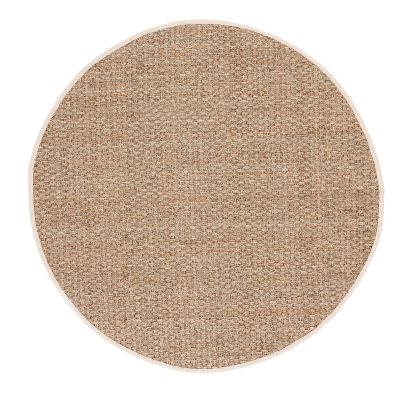 Dollard Machine Woven Brown Rug, Round 183 cm