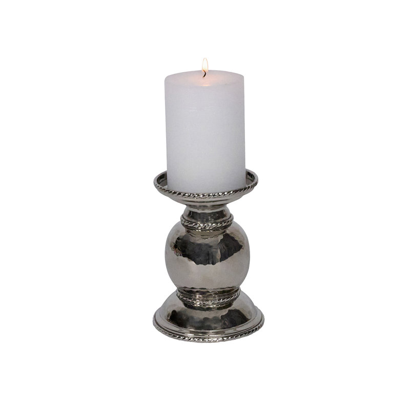Graham Pillar/Taper Candle Holder, 5" H x 4" W x 4" D