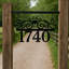 Plaque d'adresse murale 1 ligne "Scrolled Heart"-220928410-220955320