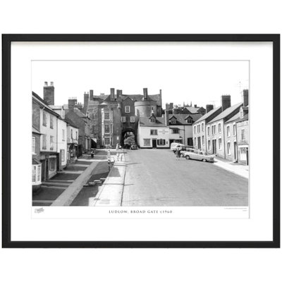 Ludlow, Broad Gate C1960 - Single Picture Frame Print