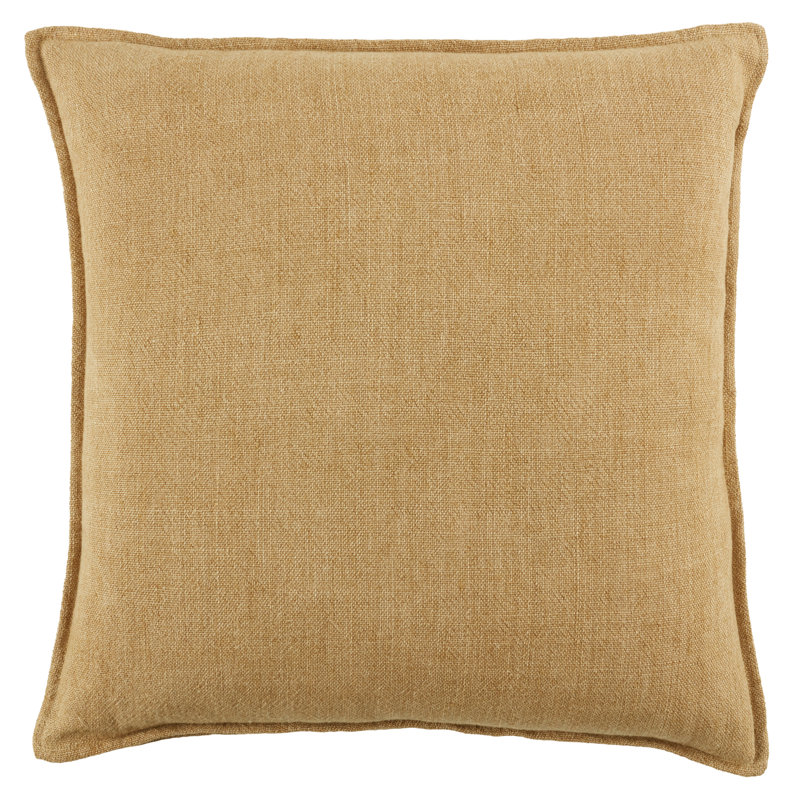 Coussin Burbank, 20 po x 20 po, Housse de coussin seulement - sans coussin, Tanné