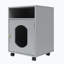 Lit d'appoint rectangulaire, maison pour chat, table d'appoint pour chat caché-88880134-88880133