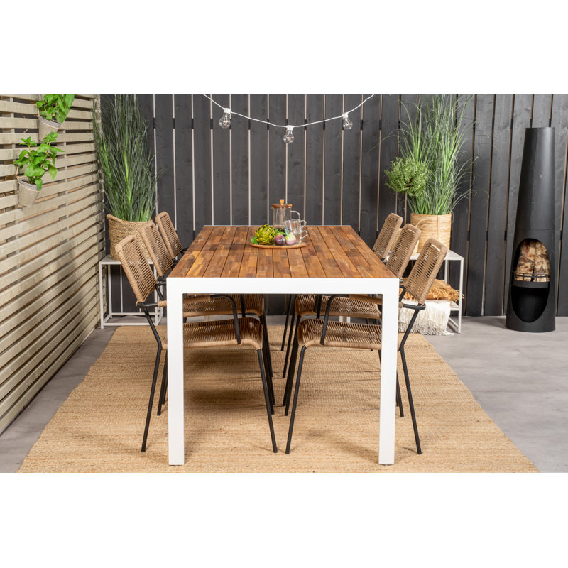 Broyles 6 - Person Dining Set, White
