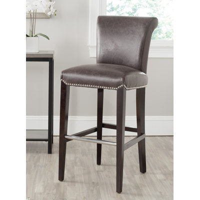 Bowie Upholstered Counter Stool with Solid Wood Frame