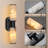 1PC Dimmable Metal Wall Mounted Sconce with Alabaster Shade-513855364