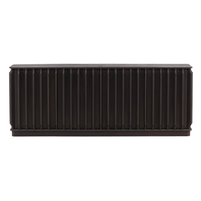 Urias 79" Wide Sideboard, Dark Brown
