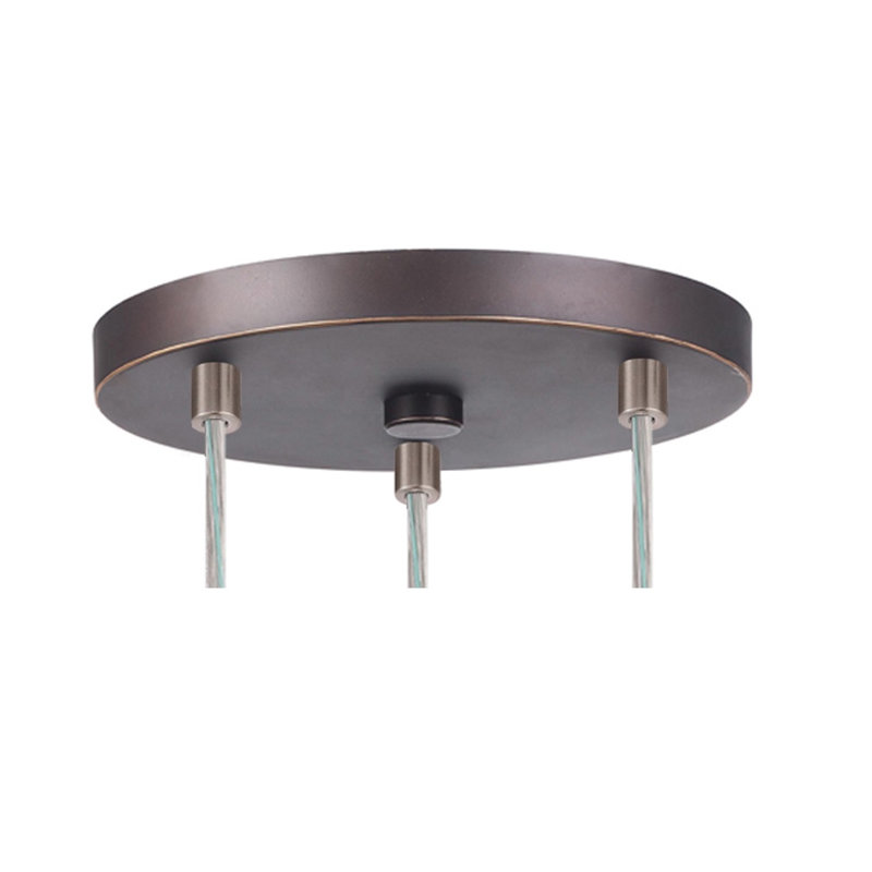 Luminaire dôme grappe 3 lumières Herr, Laiton, Mercure, Halogène
