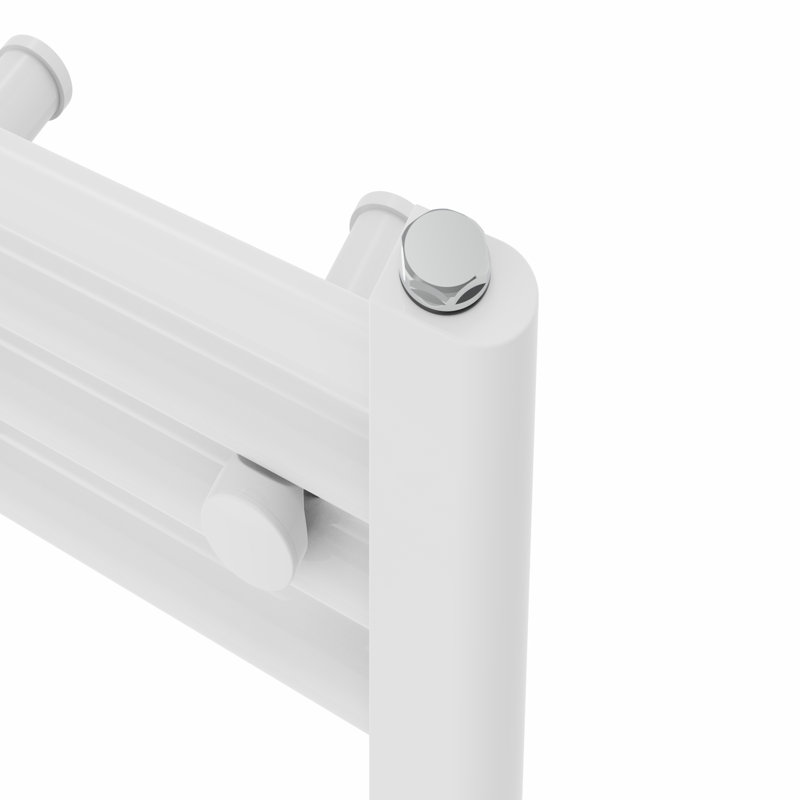 Straight Towel Rail Heated Towel Rails, 100cm H x 60cm W x 3cm D, White