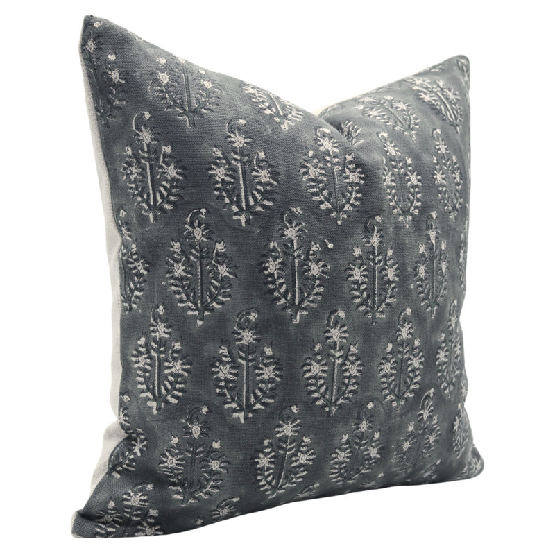 Housses de coussin en lin épaisses fabriquées à la main Fab divine (Neel Gagan, noir), Carré, H 16 po x l 16 po