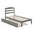 Elliana Solid Wood Platform Bed with Trundle-81971002-81971004