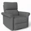 Fauteuil inclinable manuel berçant rembourré-131655175