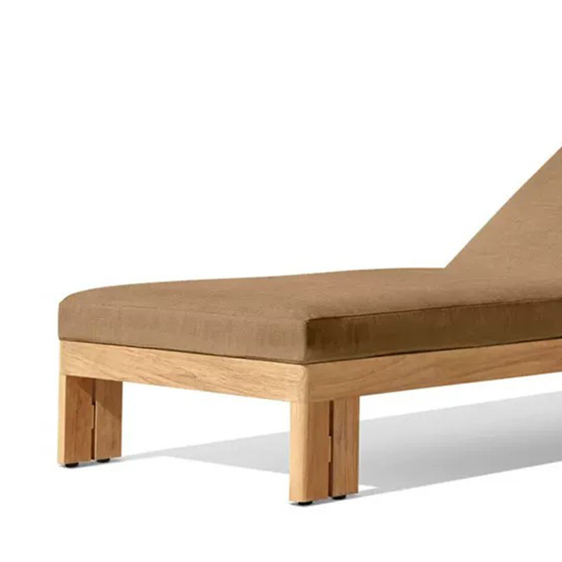 Chaise longue d'extérieur en teck pour l'extérieur