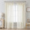 Paire de rideaux transparents avec passe-tringle Couey Farmhouse